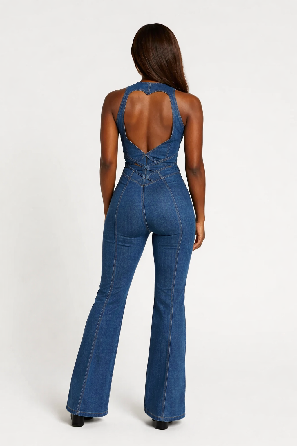 Women’s Contemporary Denim One-Piece Jumpsuit