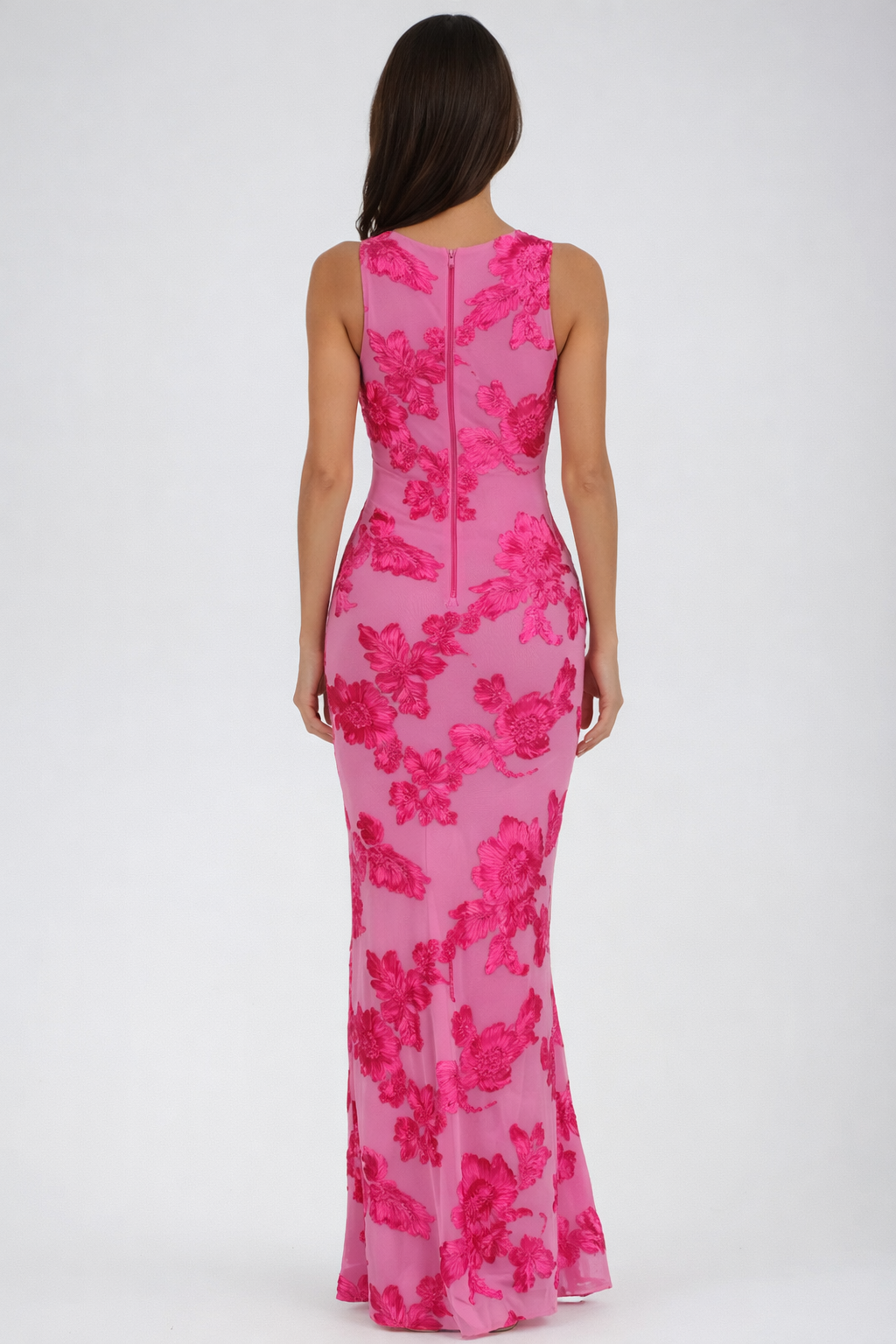 Women’s Floral Embellished Sleeveless Maxi Dress