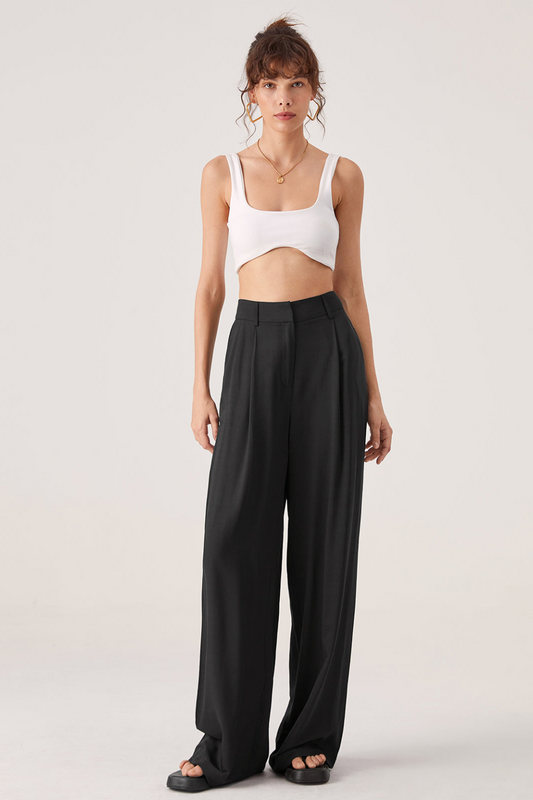 Women’s High-Rise Wide-Leg Flow Trousers
