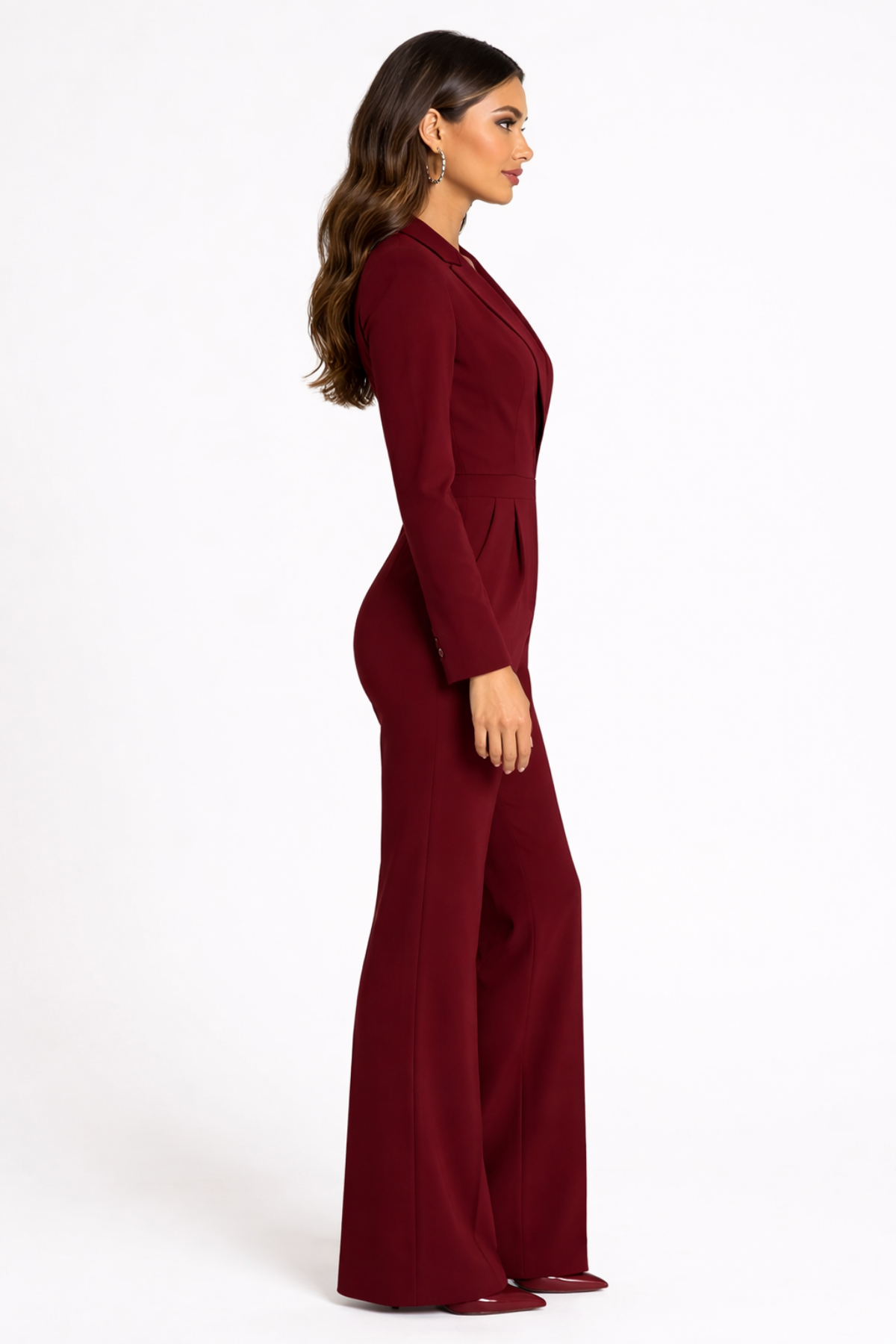 Women’s V-Neck Wide-Leg Jumpsuit