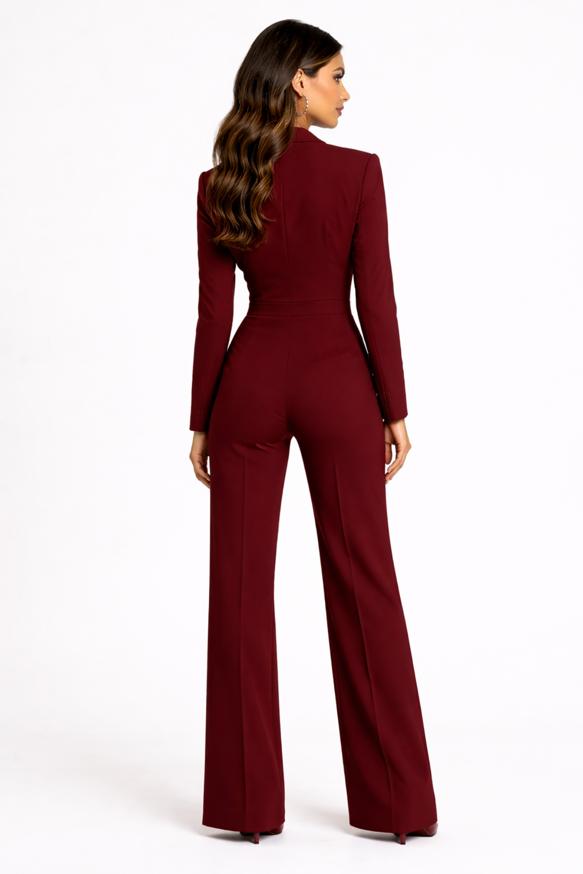 Women’s V-Neck Wide-Leg Jumpsuit