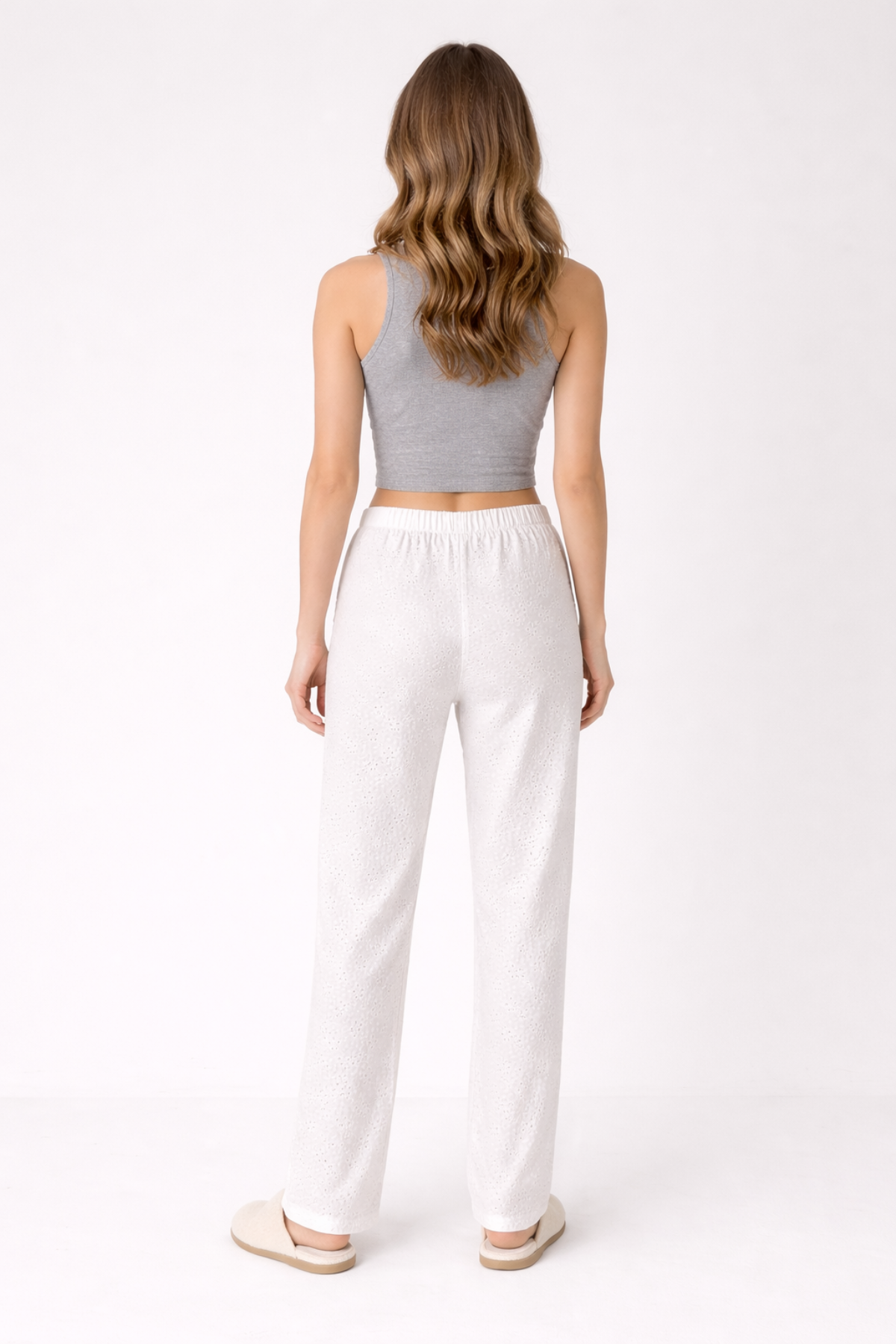 Women’s Wide-Leg Embroidered Trousers
