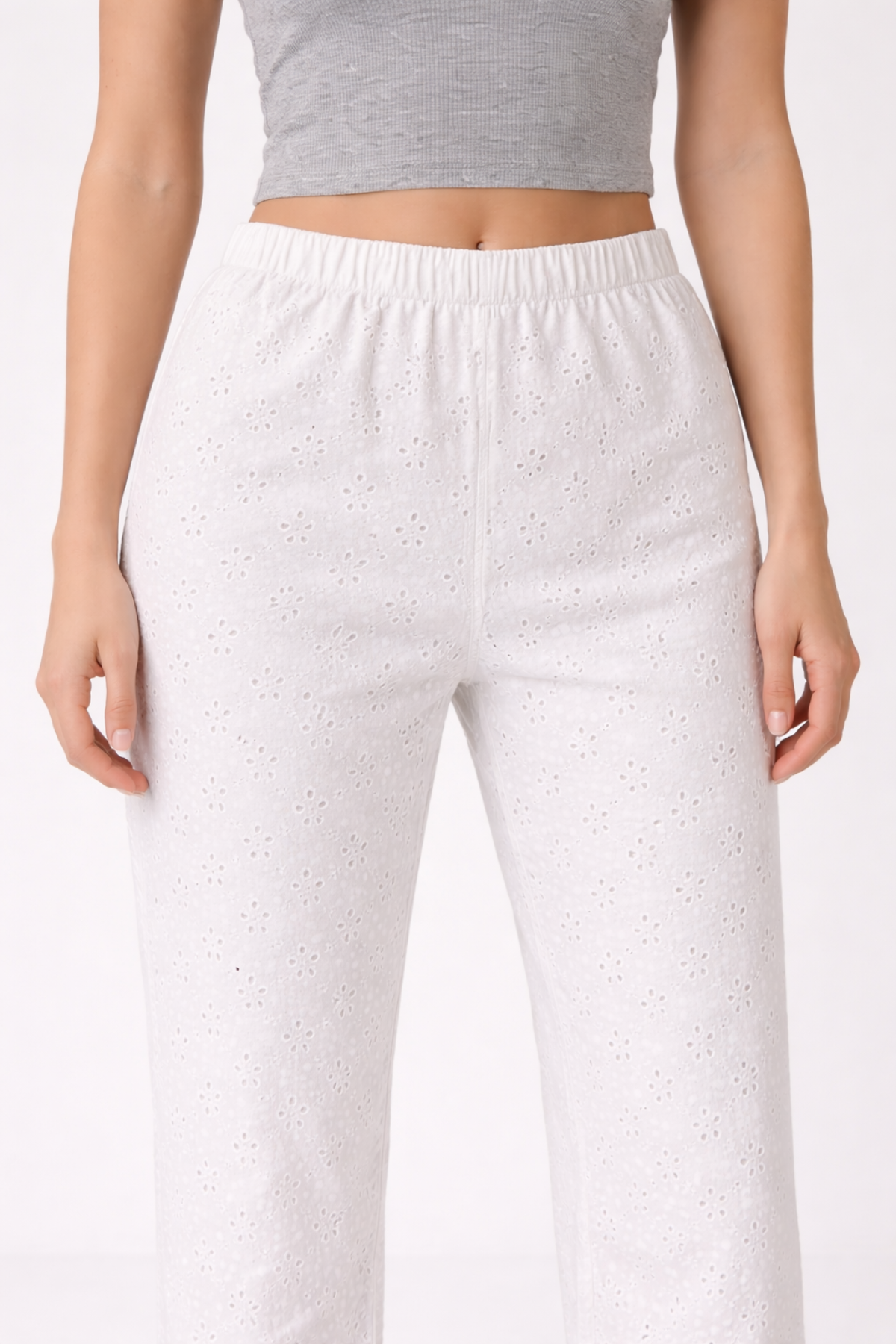 Women’s Wide-Leg Embroidered Trousers