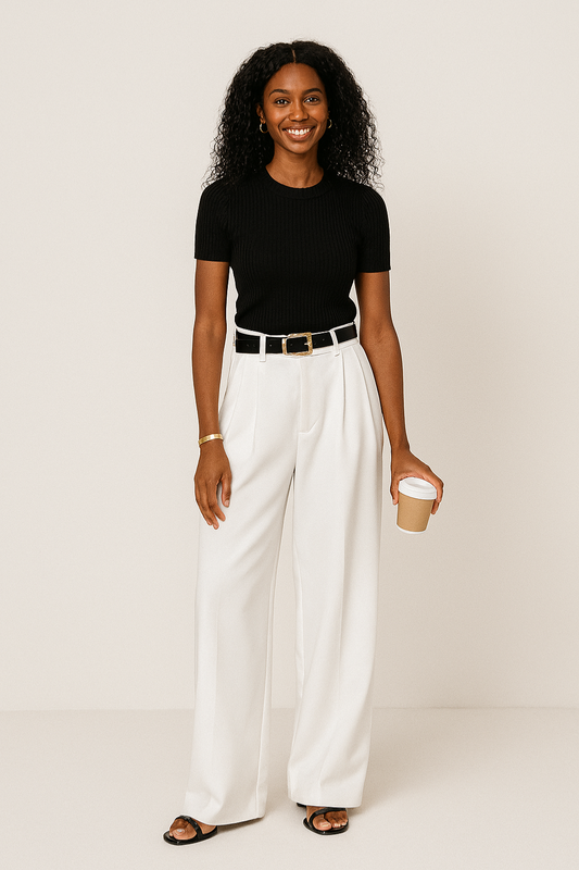 Women’s Wide-Leg Pleated Trousers
